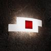 Top Light Illuminazione Tetris color applique 2 luci rosso- TopLight Illuminazione 1121/AP-RO