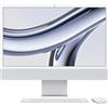 APPLE iMac (2023) Display Retina 23.5" 4,5K Chip M3 CPU 8-core GPU 8-core Ram 8GB SSD 256GB Colore Argento