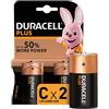 Duracell Batterie Mezza Torcia C Plus LR14 MN1400 1Cnf/2pz