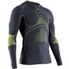 GRUPPO 13 X-Bionic Energy Accumulator 4.0 Maglia Girocollo Maniche Lunghe Uomo, Charcoal/Y