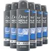Dove Men+Care Deodorante Spray Cool Fresh, con 1/4 di Crema Idratante, Deodorante Uomo Antitraspirante Senza Alcol, Aiuta a Ridurre le Irritazioni, Fino a 48 Ore di Protezione, 6 pezzi da 150 ml