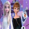 Grandi Giochi- Frozen, Elsa, Anna e Olaf II Puzzle lenticolare Orizzontale, con 200 Pezzi Inclusi e Confezione con Effetto 3D-PUR01000, PUR01000