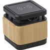 Speaker e caricabatterie wireless in bamboo e ABS Nova personalizzate o neutre