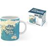I-TOTAL® - Tazze da caffè in CERAMICA 300 ml/Tazza per caffè, the/Colazione, 300 ML, 10 x 8 x 12 cm (BLUE MAPS)