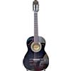 Maxine Chitarra Classica 3/4 Nera Nero Lucido Maxine Ragazzi Bambini Scuola Nuovo