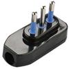 F.A.I. SRL FAI Spina Piatta 2p+T 10A 250V Nera Fai 8007/N