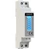 Plikc Exo D - Contatore di corrente monofase a 6 cifre - Digitale retroilluminato - 1 MOD. DIN