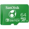 Sandisk Switch Micro SDXC SanDisk 64GB for Nintendo Switch Yoshi