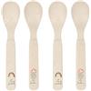 LÄSSIG Set di cucchiai per bambini (4 pezzi) Posate per bambini senza BPA, lavabili in lavastoviglie e in microonde/Spoon Set Tiny Farmer Sheep