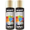 Nespoli Bomboletta Spray Aerosol Bianco Perla Ral 1013 400ml (Confezione da 2)