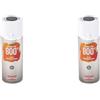 AREXONS SMALTO 100% ACRILICO ALTA TEMPERATURA (fino a 800 °C) spray Nero 400 ml vernice universale resine di qualità essiccazione rapida bomboletta (Confezione da 2)