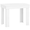 GLmeble Piccolo tavolo da cucina bianco per la sala da pranzo, 60x90 cm