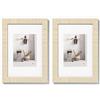 walther design walther cornice design bianco crema 13 x 18 cm con passe-partout, Home Cornice in legno HO318W (Confezione da 2)