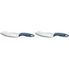 Tescoma 863049 Presto Coltello Giapponese, Acciaio Inossidabile, Blu, 20 cm, 1 Pezzo (Confezione da 2)