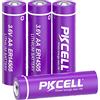 PKCELL Batteria AA ER14505 S14500 2400mAh Litio 3,6V (Non Ricaricabile) per telecomando,water meter,sensore,Confezione da 4,PKCELL