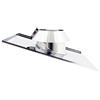 Zeta Faldale inclinato inox 6 decimi AISI 304 per canna fumaria (220mm)