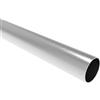 Sellon24® Tubo rotondo in acciaio inox V2A, diametro 42,4 x 2,0 mm, tubo K320, corrimano, 100-200 cm (150 cm)