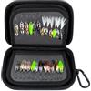 Kylebooker Spinner Baits Custodia a Portafoglio Scatola per Mosche Borsa per Esche da Pesca
