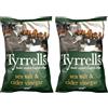 Tyrrells Tyrrels, Chips Vinegar & Sea Salt, Patatine all'Aceto e Sale Marino, Ideali come Snack per Merende, Antipasti o Feste, Senza Coloranti, Senza Glutine e Vegane, Busta da 150 g (Confezione da 2)