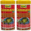 Tetra ReptoDelica Gammarus Mix Turtle Food - Mangime Naturale a Base di Pulci di Ruscello e Acciughe, Barattolo da 250 ml (Confezione da 2)