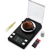UNIWEIGH Milligrammo Scala 50g/0.001g, precisione Mini Carat Gram Scala per la medicina polvere,gioielli,gemma,ricarica,laboratorio,bilancia tascabile con peso Cal,tara,display LCD, polvere Scoop