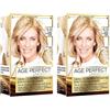 L'Oréal Paris Excellence Age Perfect Crema Colore Effetto Rivitalizzante, 9.31 Biondo Chiarissimo Sabbia (Confezione da 2)