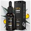 LALANA OIL ® CBD Oil - Olio di CBD Autentico 15%, 30ml (4500 mg CBD puro) | Formula migliorata - Base Composta da Olio MCT (cocco), Curcumina e Piperina | 0% THC