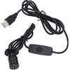 FTVOGUE Mini Faretti da 5 V Faretto LED Luminoso Dimmerabile Tramite USB con Cavo da 6,6 Piedi per Vetrine (Luce bianca positiva 6000K)