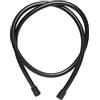 Wirquin 60724531 - Tubo flessibile per doccia Black Roma in PVC liscio nero opaco 1m75, nero