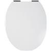 Wirquin 20723482 - Sedile WC Diplomat con opzione top fix, rimovibile e chiusura rallentata, colore: bianco