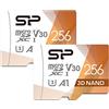 Silicon Power 2-Pack 256GB Micro SD Card U3 Nintendo-Switch Compatible, SDXC microsdxc High Speed MicroSD Memory Card with Adapter