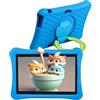 Veidoo Tablet PC per bambini da 10 pollici Android Tablet per bambini con 8 GB (4 + 4 espandi) RAM 64 GB ROM, custodia EVA antiurto, protezione degli occhi schermo IPS, controllo genitori premium