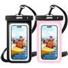 JOTO Custodia Impermeabile Smartphone 30M/IPX8, Universale Cover Subacquea per iPhone 17 16 15 14 13 12 11 Air Pro Max Plus XS XR X 8 Galaxy S23 S22 S21 S20 Fino a 7-2 Pezzi