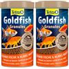 Tetra Goldfish Granules, Mangime in granuli galleggianti per Pesci Rossi e Altri Pesci d'Acqua Fredda - 500 ml (Confezione da 2)