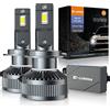 D-Lumina Lampadine H7 LED Canbus,9-60V Adatto per Auto e Camion,130W 26000LM High Lumens Bianco 6500K Kit LED,Il Nuovo Aggiornamento Driver Intelligente EMC,Utilizzabile con Lenticolari