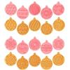 PTaizjjz 10 formine per biscotti di Natale, in plastica, a forma di palline di Natale, per biscotti e decorazioni natalizie