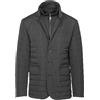 Ciabalù Giubbotto Uomo Invernale Blu Nero Giacca Trapuntata Elegante Giaccone Slim Fit (Nero, L)