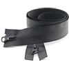 Greenpromise - Cerniera lampo n. 5, in nylon, invisibile, impermeabile, per cappotto, giacca, tenda, 1 pezzo, Nero , 80cm Single Slider