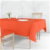 Il Tuo Artigiano Design Tovaglia da Tavola da 4 a 18 posti Lavabile in Lavatrice - Tovaglia Quadrata e Tovaglia Rettangolare 6 posti, 12 posti - Made in Italy (Arancione, 4 posti - 120x120 cm)