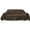 Il Tuo Artigiano Design Telo copridivano 3 posti in Cotone Antimacchia - Foulard per divani 2 posti e 3 posti - Prodotto artigianale made in Italy 170x260-260x280 (2 posti - 170x280 cm, Marrone)