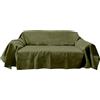 Il Tuo Artigiano Design Telo Arredo Divano made in Italy 170x260 e 260x280, 3 Posti Cotone e Poliestere, Foulard Copridivano 2 e 3 Posti, Telo Divano 260x280 cm Cachi