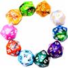 SmartDealsPro Confezione da 10 dadi poliedrici D20 a 20 facce per giochi da tavolo DND RPG MTG (colore 2)