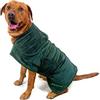 Mountain Paws Accappatoio per cani in microfibra, super assorbente, per cani o cuccioli, con collare/cappuccio regolabile e cinghia per la pancia, super morbido, ad asciugatura rapida, verde