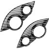Tbest Smart 453 Fortwo,Smart Brabus 453, Accessori per Volante Automotive, in Fibra di Carbonio, Sostituzione Copri Bottoni del Volante per Smart Fortwo/Forfour 453 2015-2021