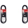 Stagg SAC1PS DL Cavo S Serie per Strumenti Musicali da Jack a Jack 6,3 mm, da 1m (Confezione da 2)