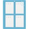 HKC Tappetino da taglio per Cricut Explore e Maker, tappetino per carte 2x2 per Cricut tutte le carte, riutilizzabile Crea quattro carte contemporaneamente carte personalizzate 41,5x33 cm