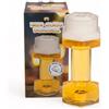 MIJOMA Bicchiere da birra, 22 cm - 700 ml - casual Saufsport Training Amici della birra Dumbell per fitness e feste, un'avventura di birra per gli amanti del divertimento, lavabile in lavastoviglie e