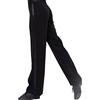 ZYMOZYM Pantaloni da ballo da uomo con fascia laterale nera, Nero , W38