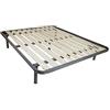Comprarredo Rete matrimoniale a doghe verticali ortopedica 180 x 200 cm, dotata di Tavole in Legno massello da 9cm, con telaio in metallo, cinque piedi e triplo supporto anche per pesi importanti