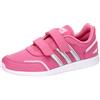 adidas Vs Switch 3 Lifestyle Running Hook And Loop Strap Shoes, Sneaker Unisex - Bambini e ragazzi, Pulse Magenta Silver Met Orchid Fusion, 34 EU